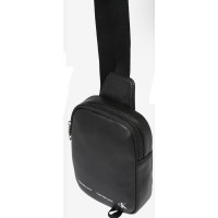 Calvin Klein Reisetasche aus Leder in Schwarz