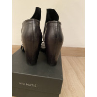 Vic Matie Sandals Leather in Black