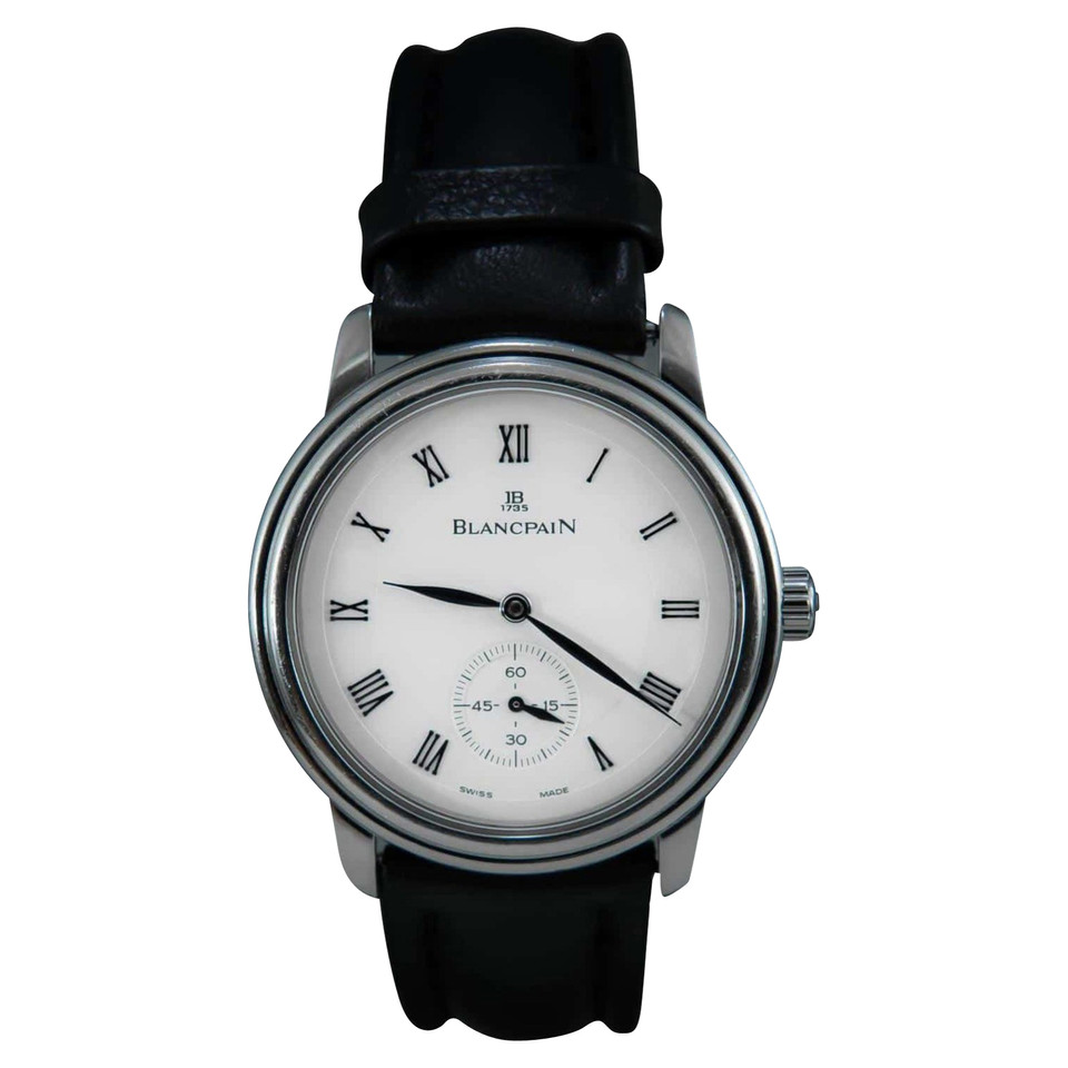 Blancpain Armbanduhr aus Leder in Schwarz