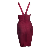 Hervé Léger Dress in Bordeaux