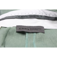 Alberta Ferretti Completo in Lino in Verde
