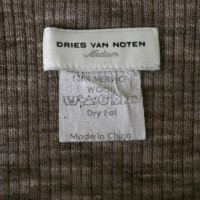 Dries Van Noten Oberteil aus Wolle in Taupe