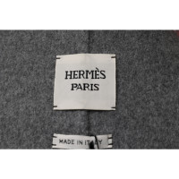 Hermès Jacke/Mantel aus Kaschmir in Grau