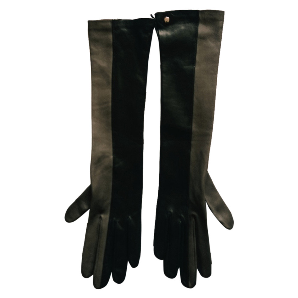 Fendi Gants en Cuir en Noir