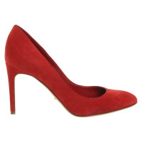 Sergio Rossi Pumps/Peeptoes Suede in Red