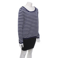 Steffen Schraut Sweater in blauw / wit