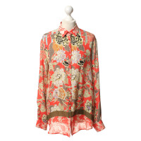 Etro Floral print silk blouse