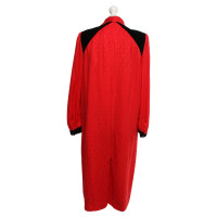 Nina Ricci Robe en soie en rouge