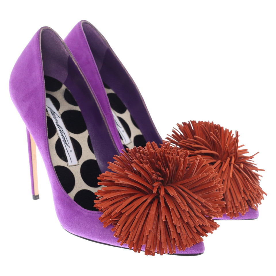 Brian Atwood Pumps/Peeptoes Leer in Violet