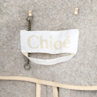 Chloé Mantel in Grau/Creme
