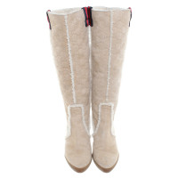 Gucci Suede boots in beige