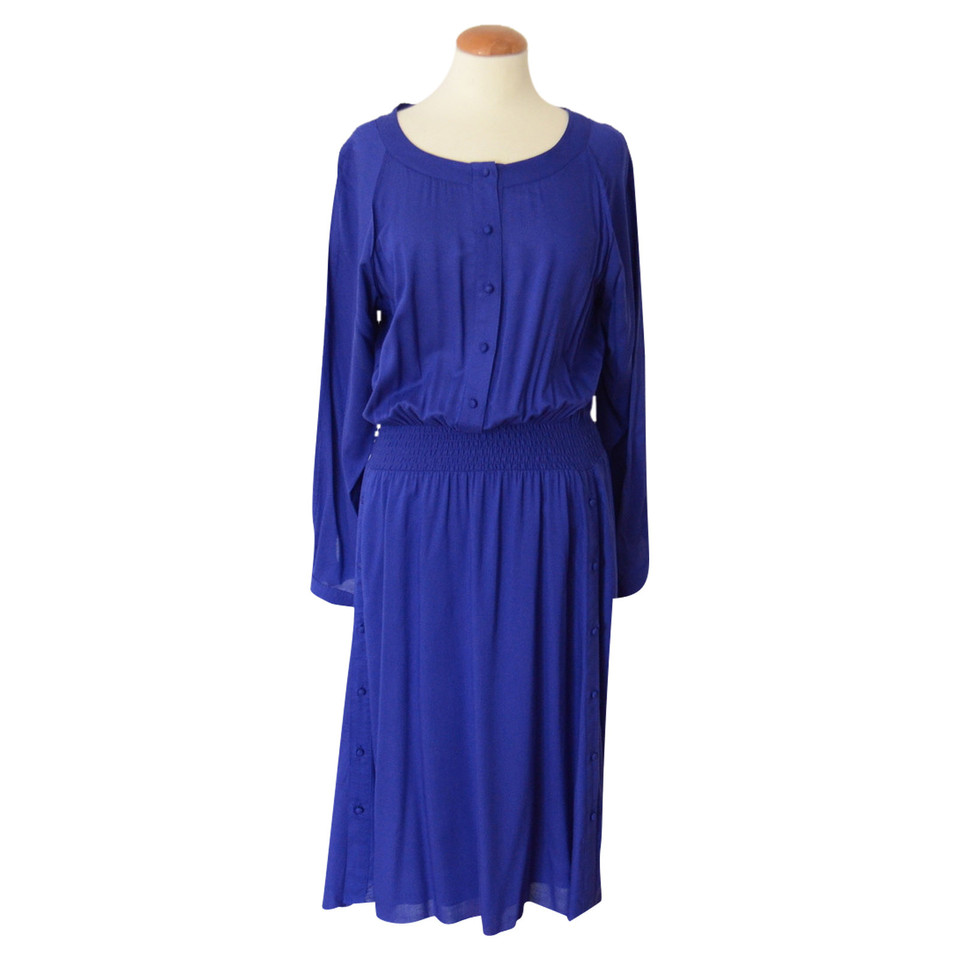 Les Petites Kleid aus Viskose in Blau
