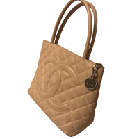 Chanel Medallion Leer in Beige