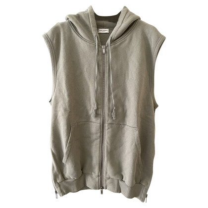 Saint Laurent Top Cotton in Khaki