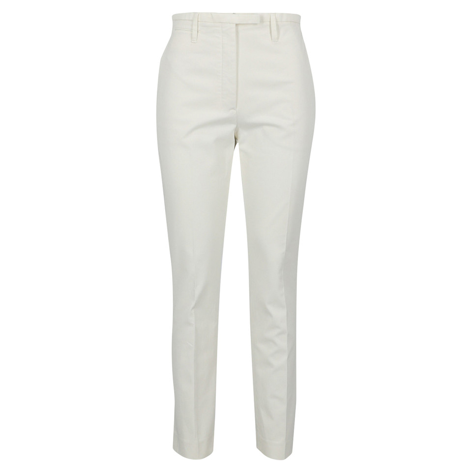 Hermès Hose aus Baumwolle in Weiß