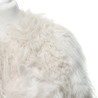 Zadig & Voltaire Faux fur coat in cream