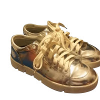 Loewe Trainers Patent leather in Silvery