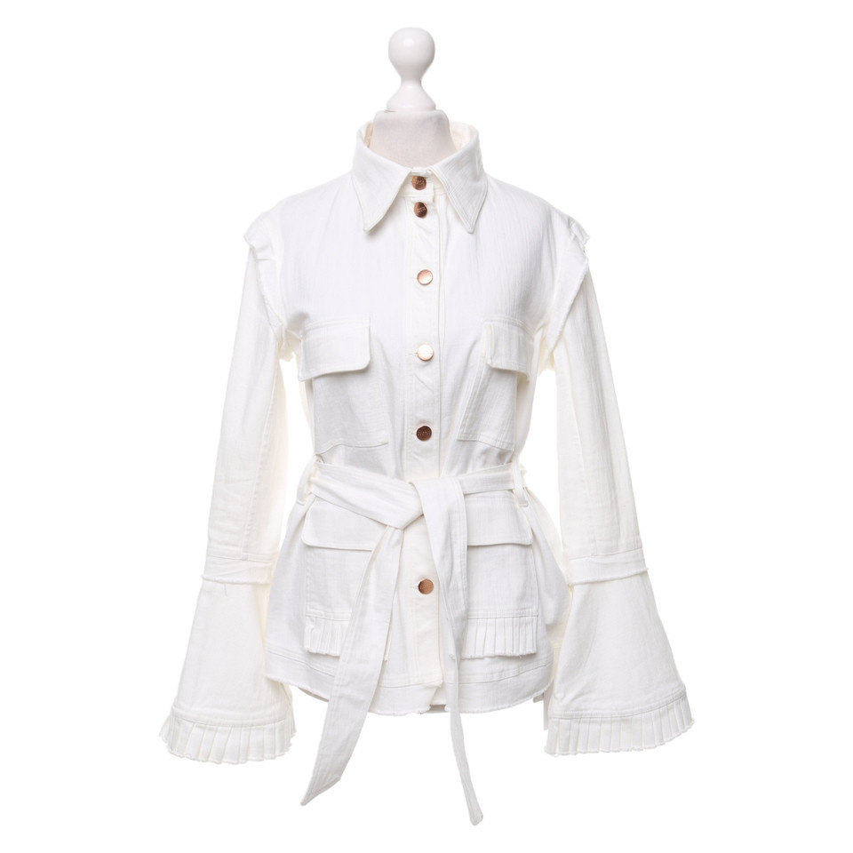 Other Designer Maggie Marilyn - cotton blazer in cream
