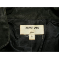 Helmut Lang Jacke/Mantel aus Leder in Khaki