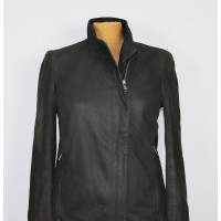 Helmut Lang Jacket/Coat Leather in Khaki