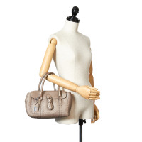 Fendi Handtas Leer in Taupe