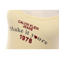 Calvin Klein Jeans Oberteil aus Baumwolle in Gelb