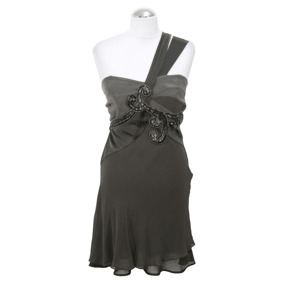 Karen Millen Kleid aus Seide in Grau