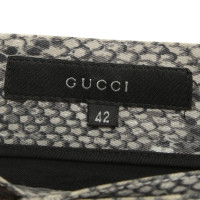 Gucci Pantaloni con stampa serpente