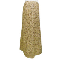 Prada Skirt Silk in Gold