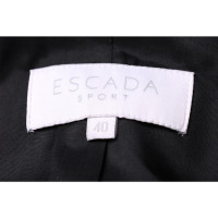 Escada Jacke/Mantel aus Leder in Schwarz