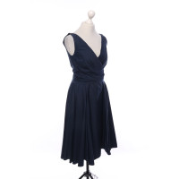 Talbot Runhof Kleid aus Baumwolle in Blau