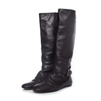 Burberry Bottes en Cuir en Marron