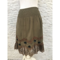Odd Molly Skirt Silk in Khaki