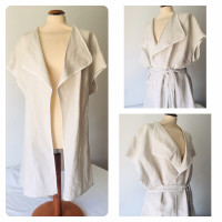 Krizia Jacket/Coat Linen in Beige