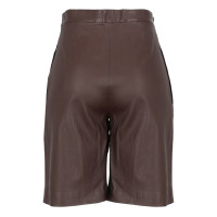 The Row Trousers Leather in Brown