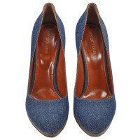 Sergio Rossi Pumps/Peeptoes Jeans fabric in Blue