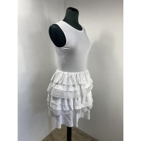 Miu Miu Kleid aus Baumwolle in Weiß