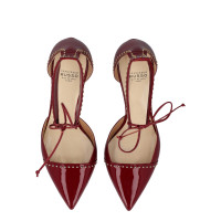 Francesco Russo Pumps/Peeptoes Leather in Red