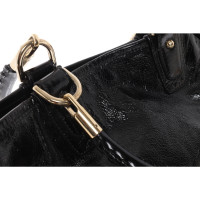 Bally Handtasche aus Lackleder in Schwarz