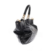 Bally Handtasche aus Lackleder in Schwarz