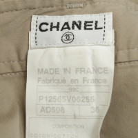 Chanel Kaki-gekleurde rok