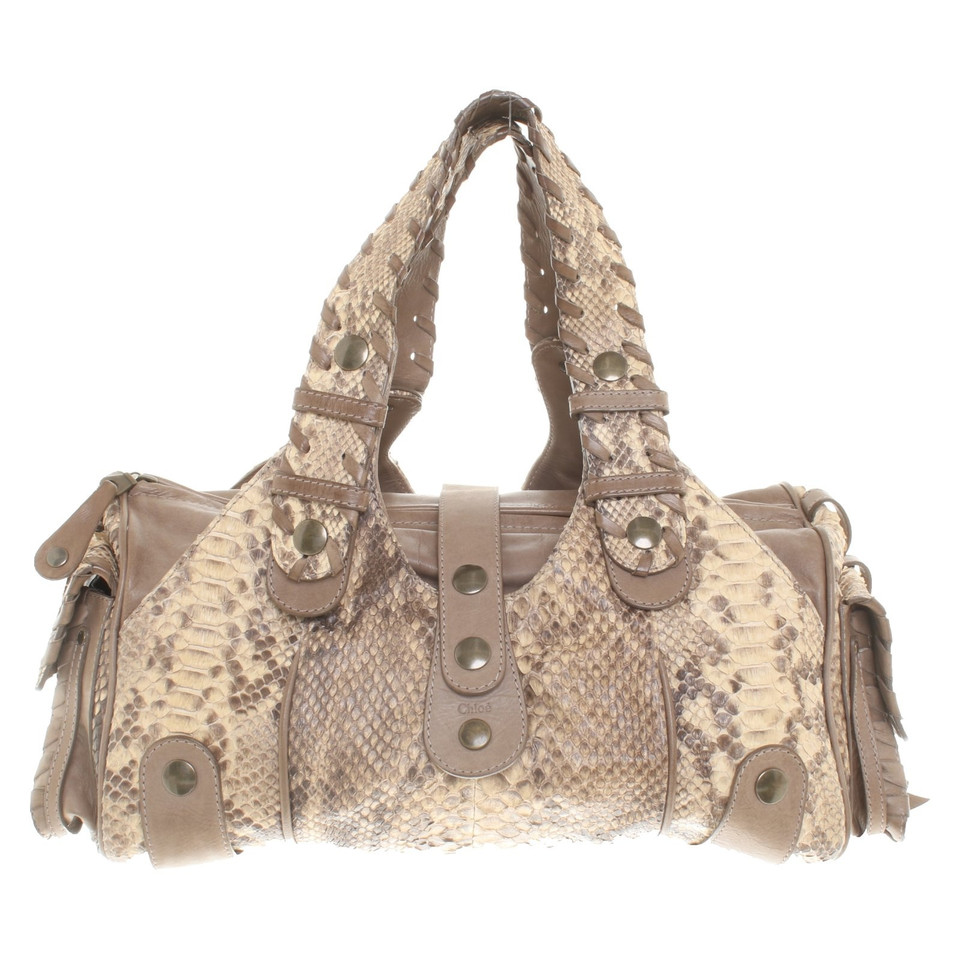 Chloé Python leather handbag