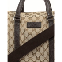 Gucci Travel bag Leather in Beige