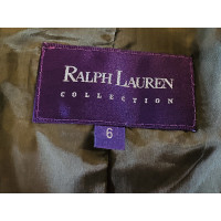 Ralph Lauren Purple Label Blazer Suède in Kaki