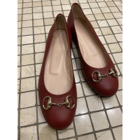 Gucci Sandals Leather in Bordeaux