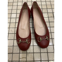 Gucci Sandals Leather in Bordeaux