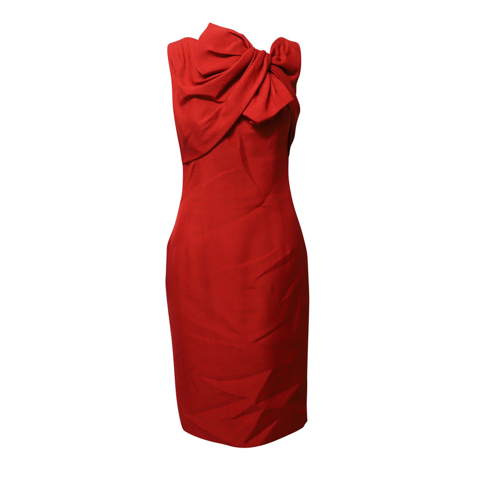 Giambattista Valli Kleid aus Seide in Rot