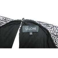 Saloni Kleid aus Seide in Schwarz