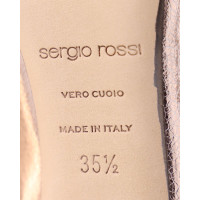 Sergio Rossi Sandalen aus Leder in Gold
