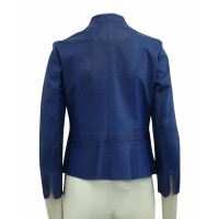 Giorgio Armani Jacke/Mantel aus Leder in Blau